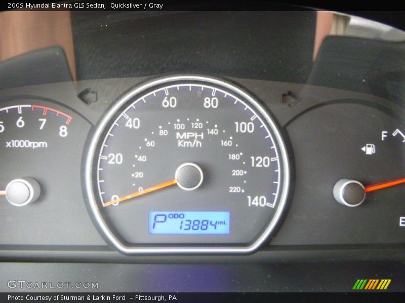 Quicksilver / Gray 2009 Hyundai Elantra GLS Sedan
