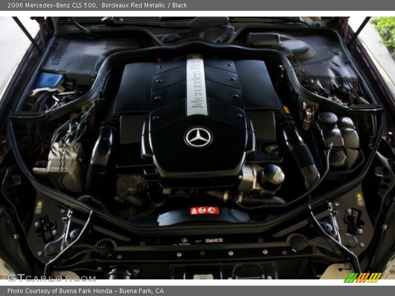 Bordeaux Red Metallic / Black 2006 Mercedes-Benz CLS 500