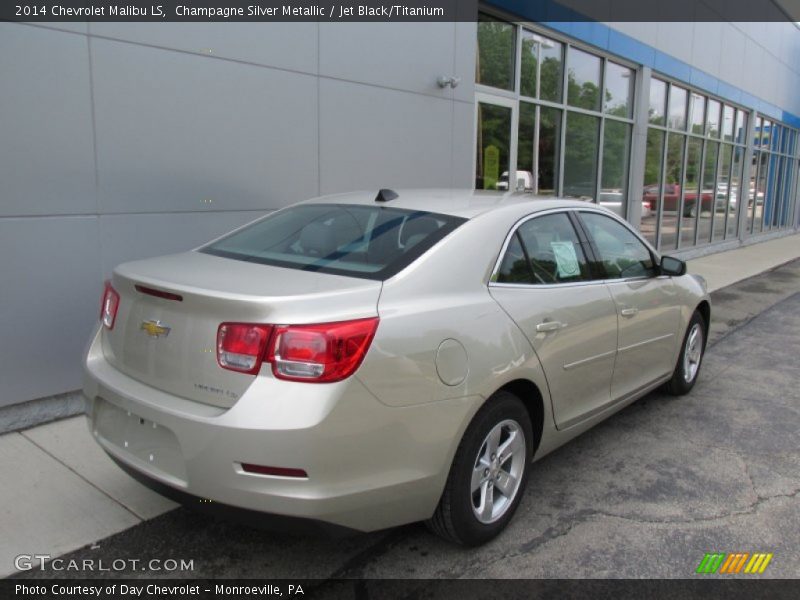 Champagne Silver Metallic / Jet Black/Titanium 2014 Chevrolet Malibu LS