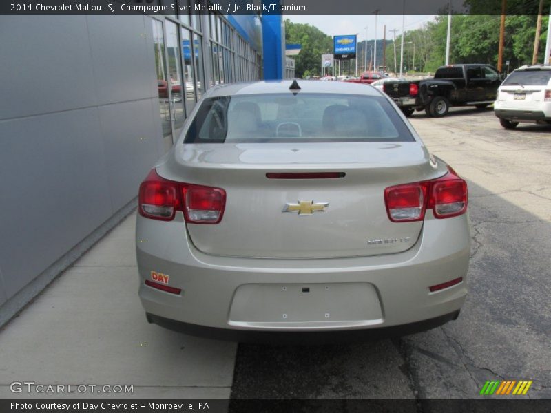 Champagne Silver Metallic / Jet Black/Titanium 2014 Chevrolet Malibu LS