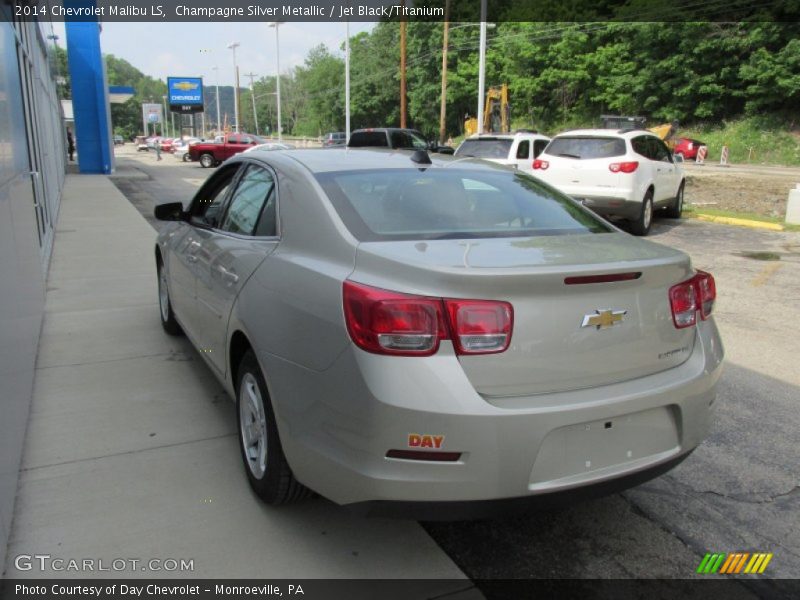 Champagne Silver Metallic / Jet Black/Titanium 2014 Chevrolet Malibu LS