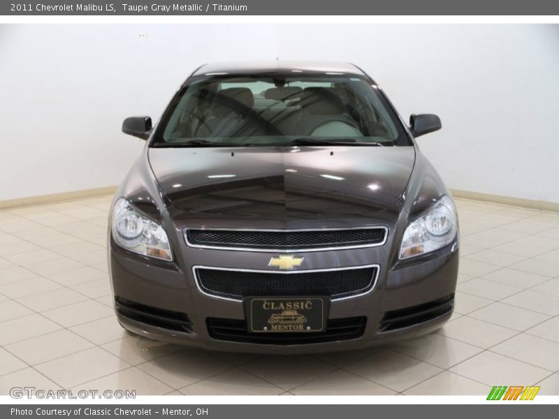 Taupe Gray Metallic / Titanium 2011 Chevrolet Malibu LS