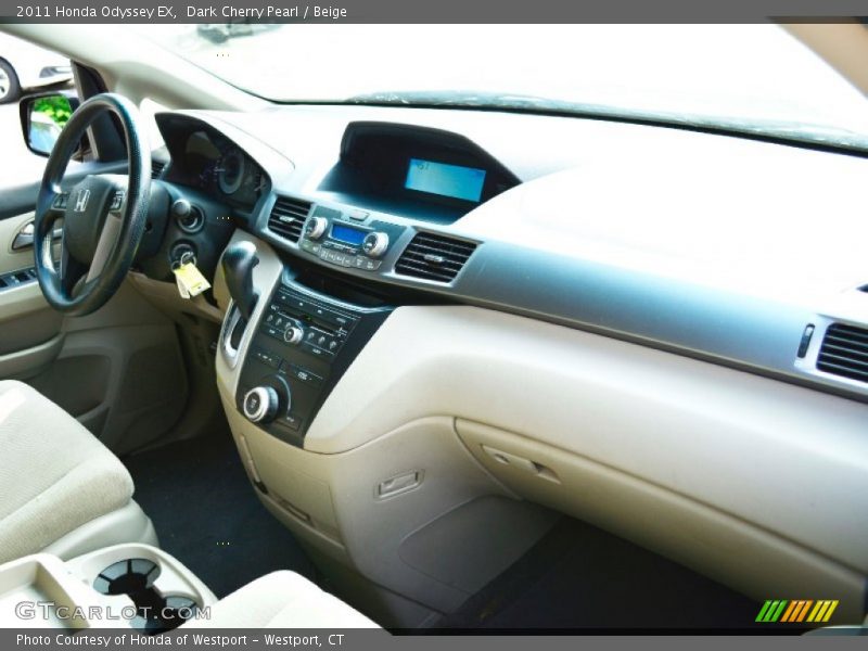 Dark Cherry Pearl / Beige 2011 Honda Odyssey EX