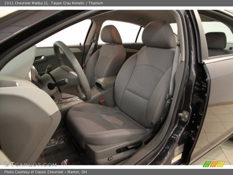 Taupe Gray Metallic / Titanium 2011 Chevrolet Malibu LS