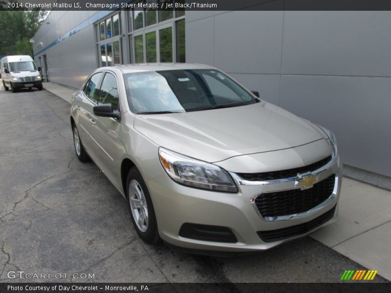 Champagne Silver Metallic / Jet Black/Titanium 2014 Chevrolet Malibu LS