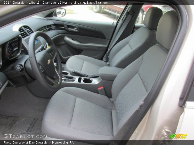 Champagne Silver Metallic / Jet Black/Titanium 2014 Chevrolet Malibu LS