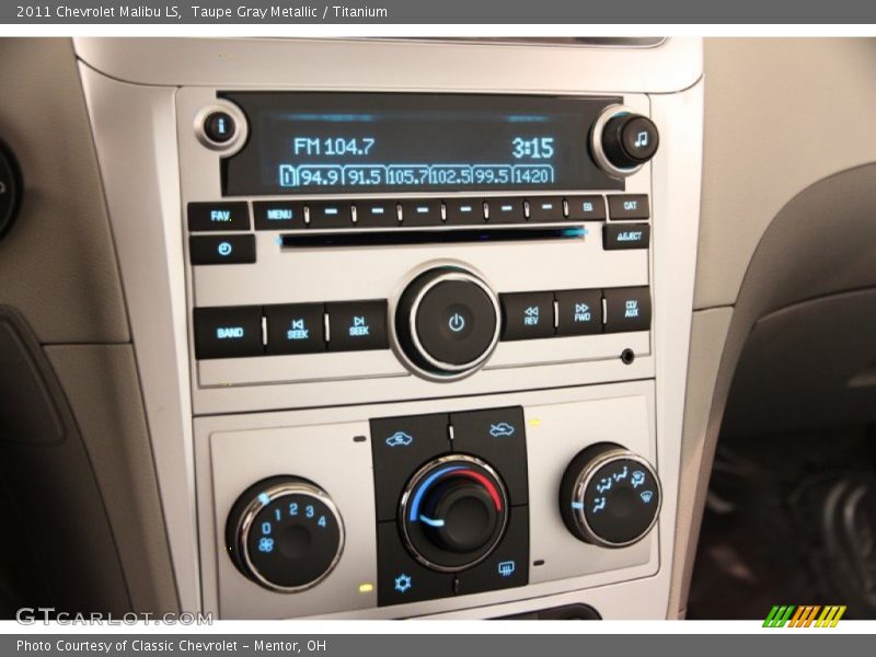 Controls of 2011 Malibu LS