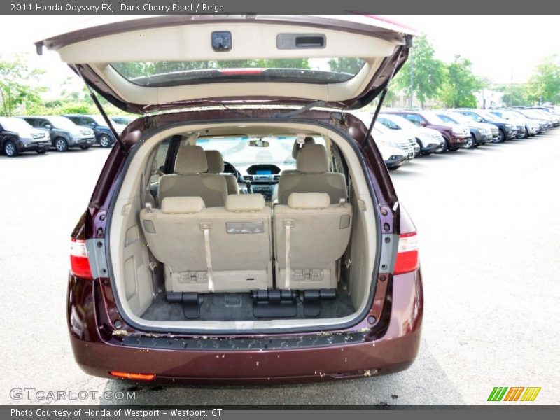 Dark Cherry Pearl / Beige 2011 Honda Odyssey EX