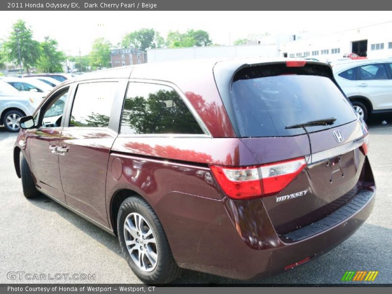 Dark Cherry Pearl / Beige 2011 Honda Odyssey EX