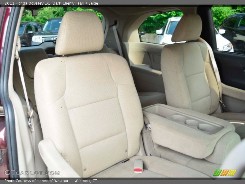Dark Cherry Pearl / Beige 2011 Honda Odyssey EX
