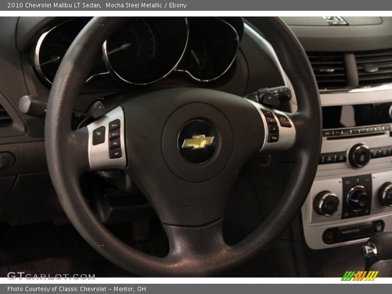 Mocha Steel Metallic / Ebony 2010 Chevrolet Malibu LT Sedan