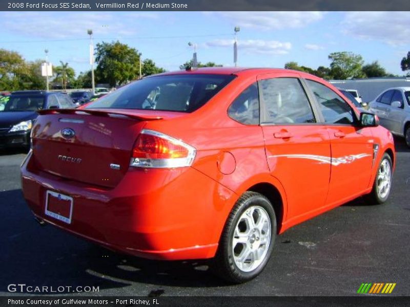 Vermillion Red / Medium Stone 2008 Ford Focus SES Sedan