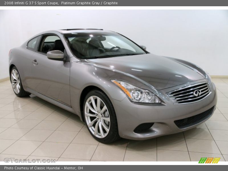 Platinum Graphite Gray / Graphite 2008 Infiniti G 37 S Sport Coupe