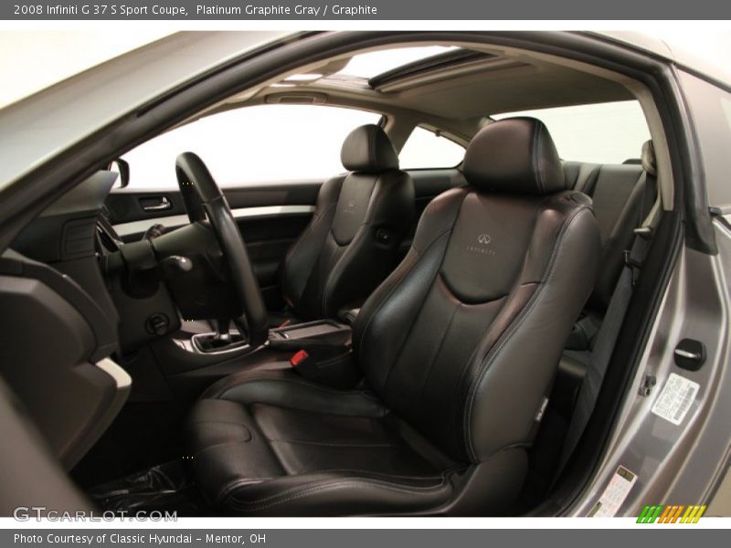 Platinum Graphite Gray / Graphite 2008 Infiniti G 37 S Sport Coupe