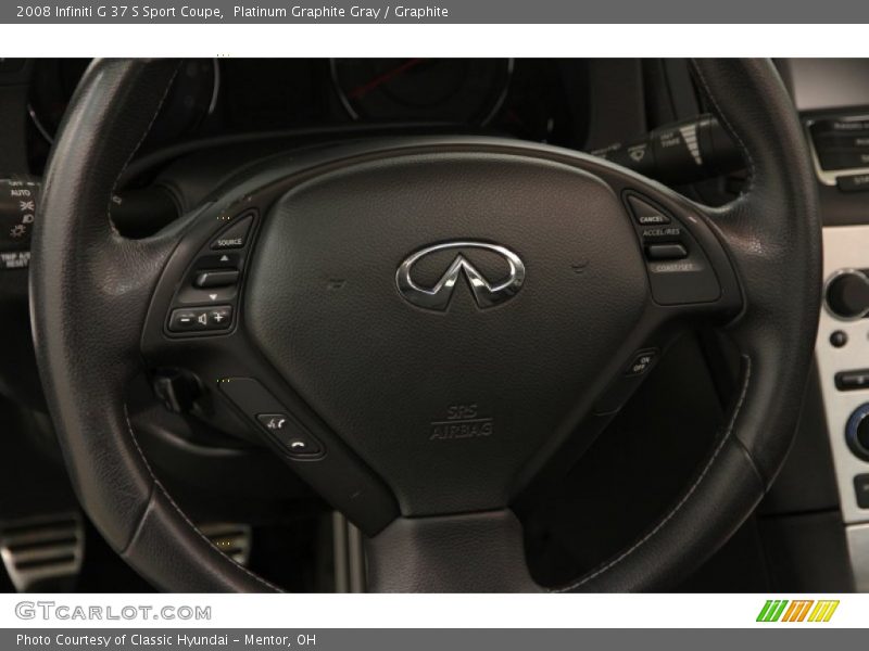 Platinum Graphite Gray / Graphite 2008 Infiniti G 37 S Sport Coupe
