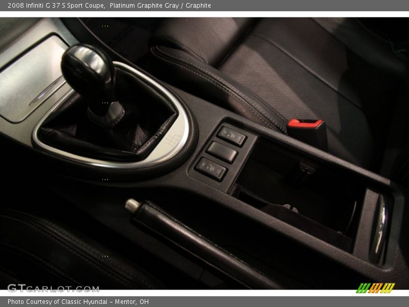Platinum Graphite Gray / Graphite 2008 Infiniti G 37 S Sport Coupe