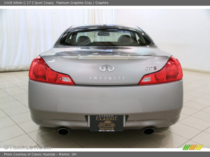 Platinum Graphite Gray / Graphite 2008 Infiniti G 37 S Sport Coupe