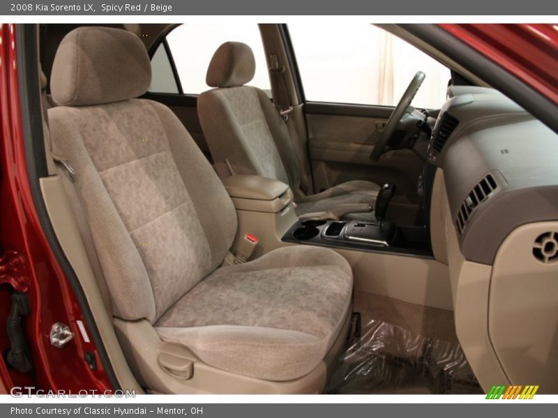 Spicy Red / Beige 2008 Kia Sorento LX
