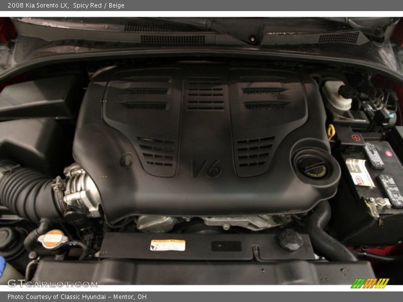 Spicy Red / Beige 2008 Kia Sorento LX