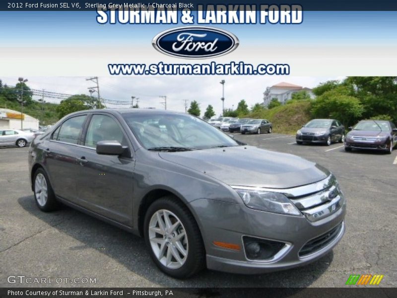 Sterling Grey Metallic / Charcoal Black 2012 Ford Fusion SEL V6