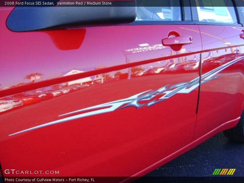 Vermillion Red / Medium Stone 2008 Ford Focus SES Sedan