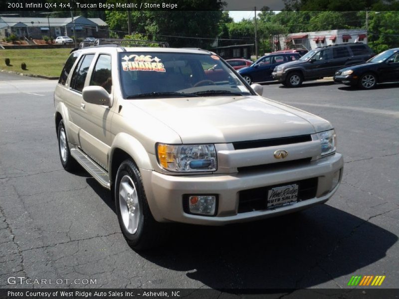 Tuscan Beige Metallic / Stone Beige 2001 Infiniti QX4 4x4