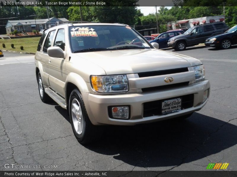 Tuscan Beige Metallic / Stone Beige 2001 Infiniti QX4 4x4
