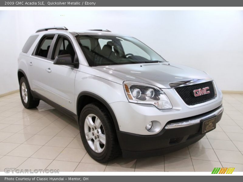 Quicksilver Metallic / Ebony 2009 GMC Acadia SLE