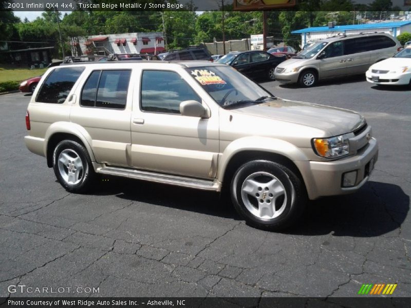 Tuscan Beige Metallic / Stone Beige 2001 Infiniti QX4 4x4