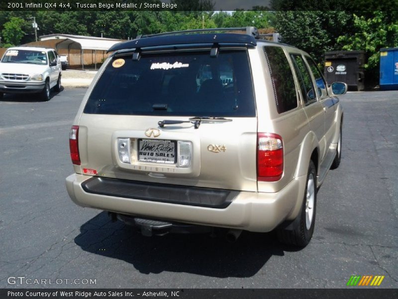 Tuscan Beige Metallic / Stone Beige 2001 Infiniti QX4 4x4