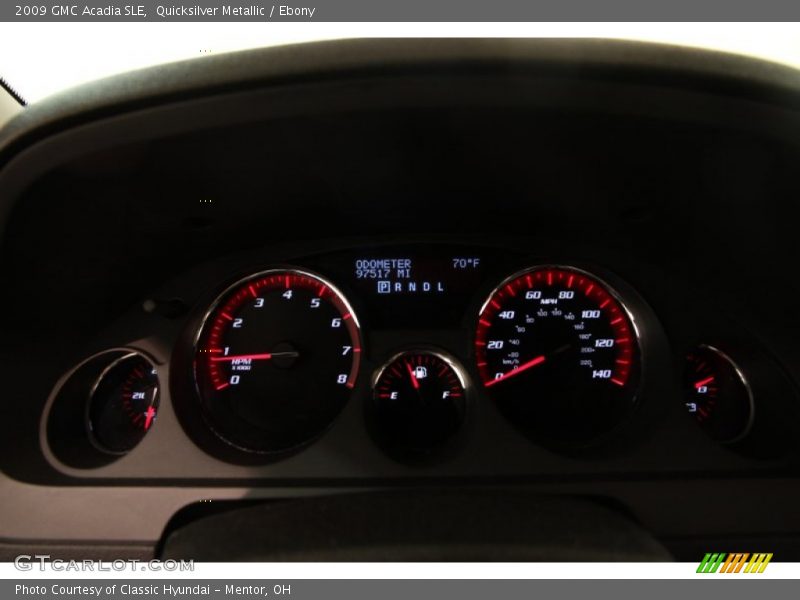 Quicksilver Metallic / Ebony 2009 GMC Acadia SLE