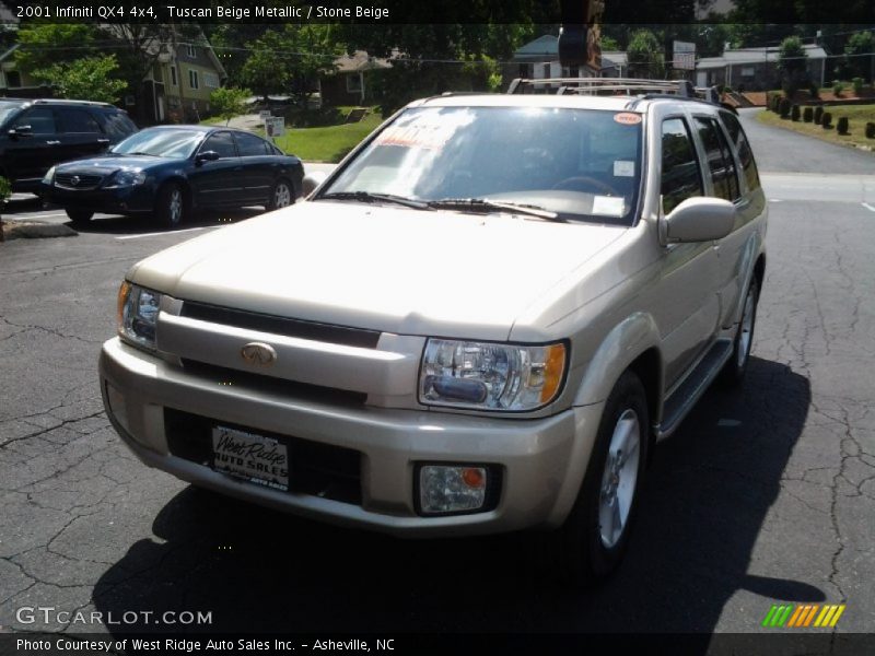 Tuscan Beige Metallic / Stone Beige 2001 Infiniti QX4 4x4