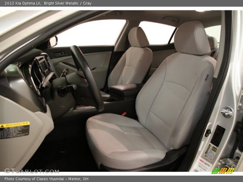 Bright Silver Metallic / Gray 2013 Kia Optima LX