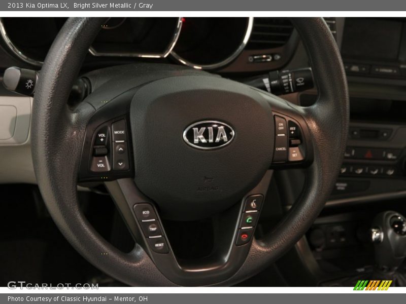 Bright Silver Metallic / Gray 2013 Kia Optima LX