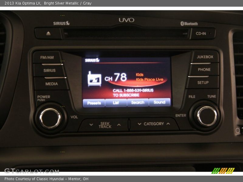 Bright Silver Metallic / Gray 2013 Kia Optima LX