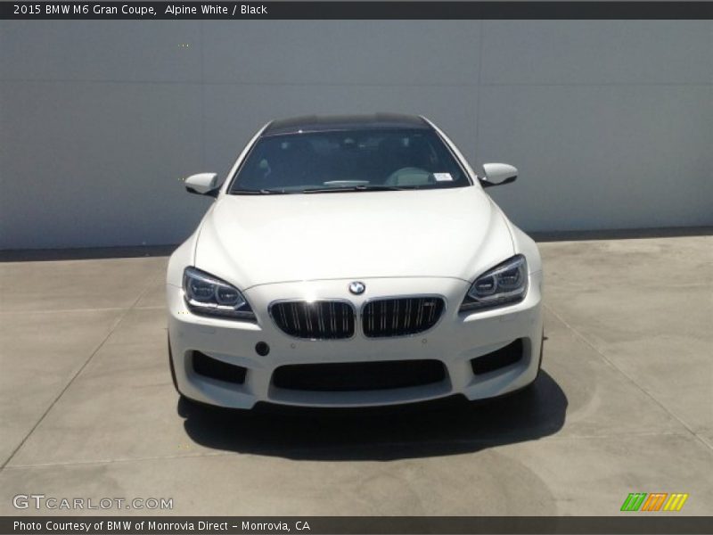 Alpine White / Black 2015 BMW M6 Gran Coupe
