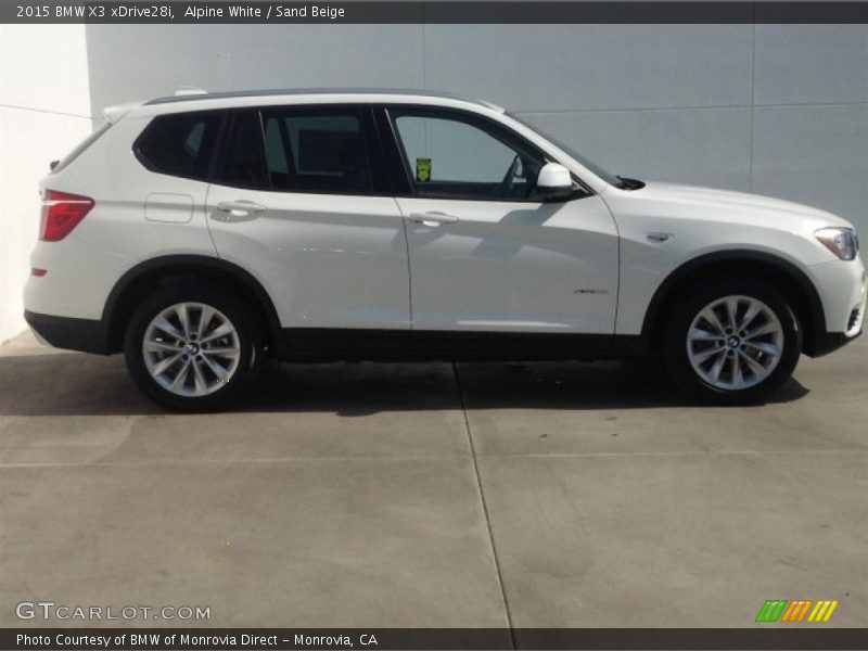  2015 X3 xDrive28i Alpine White