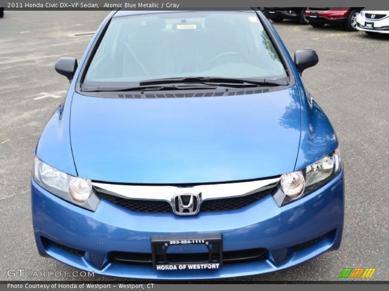 Atomic Blue Metallic / Gray 2011 Honda Civic DX-VP Sedan