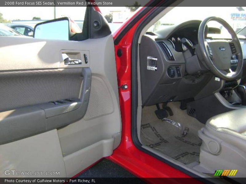 Vermillion Red / Medium Stone 2008 Ford Focus SES Sedan