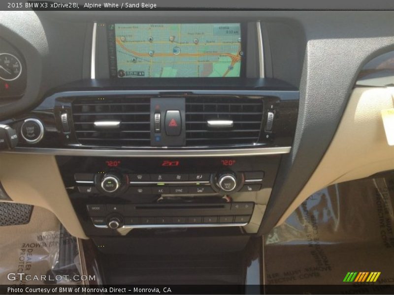 Alpine White / Sand Beige 2015 BMW X3 xDrive28i
