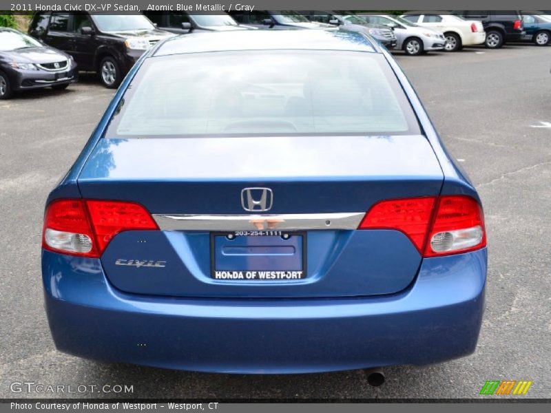 Atomic Blue Metallic / Gray 2011 Honda Civic DX-VP Sedan