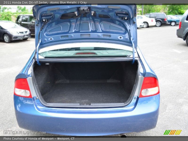 Atomic Blue Metallic / Gray 2011 Honda Civic DX-VP Sedan