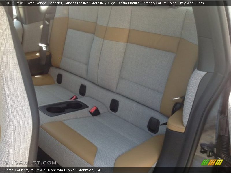 Rear Seat of 2014 i3 with Range Extender
