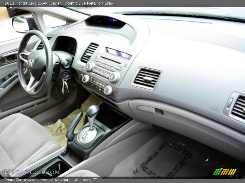 Atomic Blue Metallic / Gray 2011 Honda Civic DX-VP Sedan