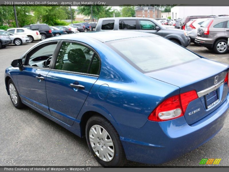 Atomic Blue Metallic / Gray 2011 Honda Civic DX-VP Sedan