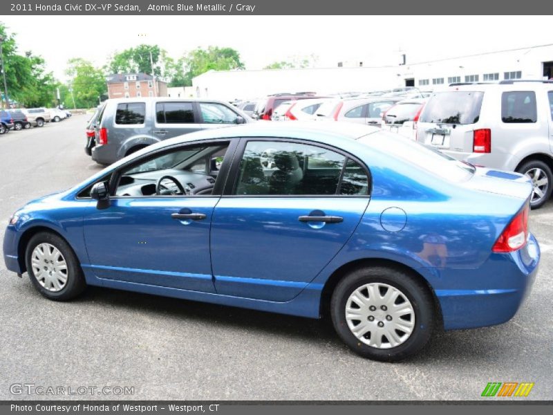 Atomic Blue Metallic / Gray 2011 Honda Civic DX-VP Sedan