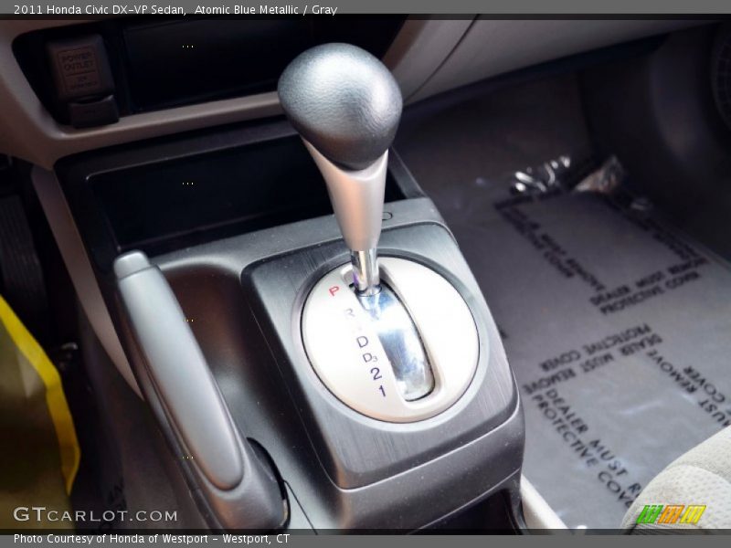 Atomic Blue Metallic / Gray 2011 Honda Civic DX-VP Sedan