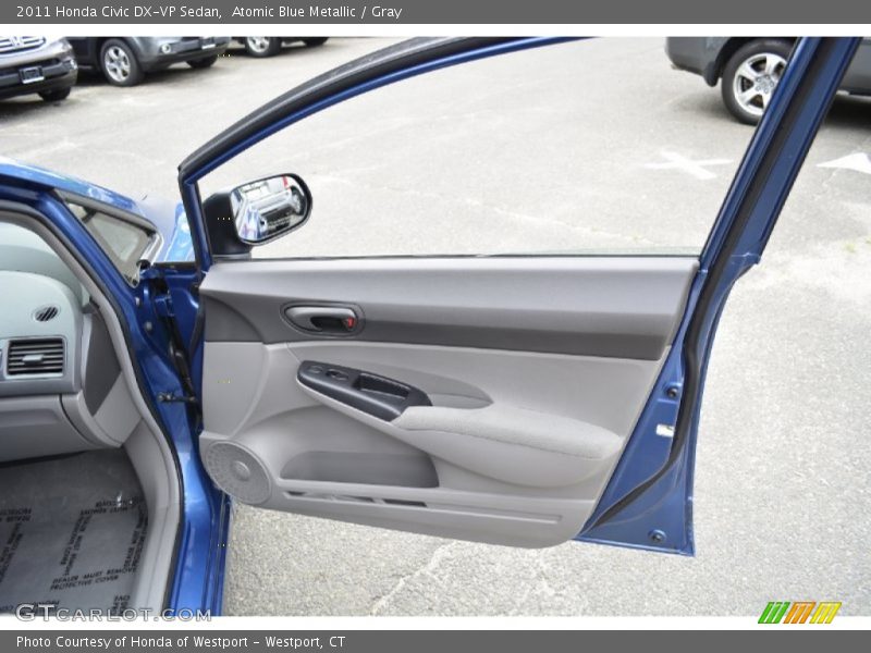 Atomic Blue Metallic / Gray 2011 Honda Civic DX-VP Sedan