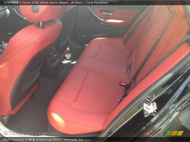 Jet Black / Coral Red/Black 2014 BMW 3 Series 328d xDrive Sports Wagon