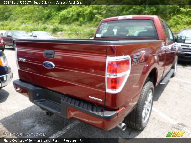 Sunset / Steel Grey 2014 Ford F150 STX SuperCab 4x4